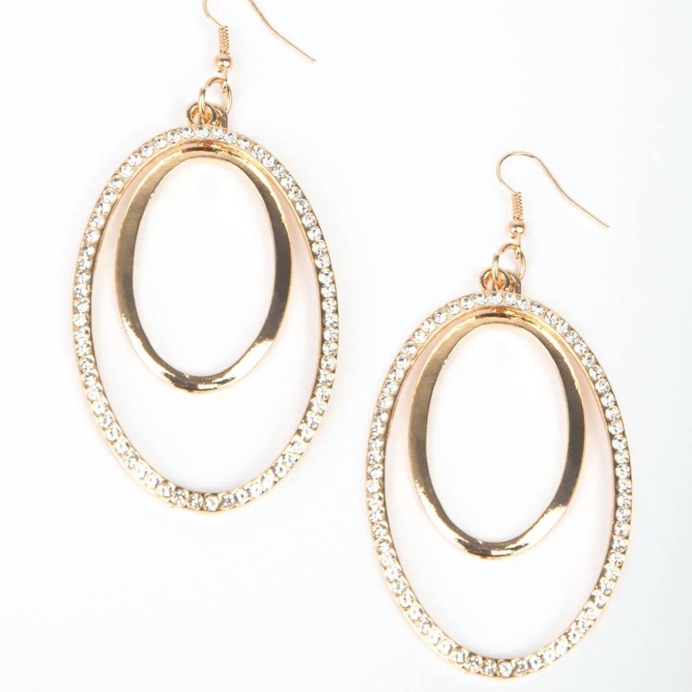 Paparazzi Wrapped In Wealth - Gold  Earrings